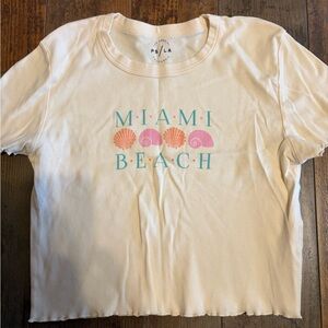 Women’s Los Angeles Miami Beach crop top size medium